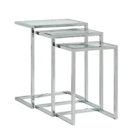 Eleana Glass Nesting Tables