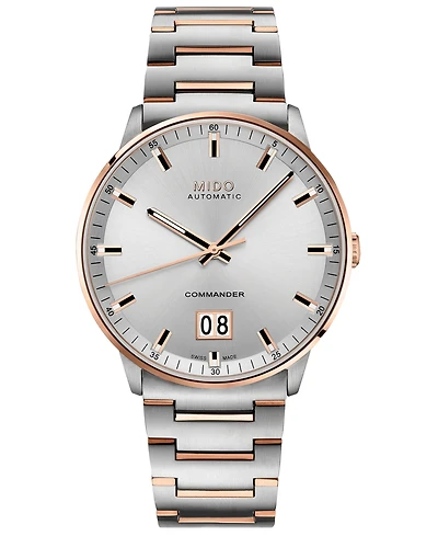 Mido Men's Swiss Automatic Commander Ii BigDate Two-Tone Stainless Steel Bracelet Watch 42mm