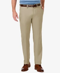 Haggar Men's Cool 18 Pro Stretch Straight Fit Flat Front Dress Pants