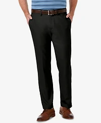 Haggar Men's Cool 18 Pro Stretch Straight Fit Flat Front Dress Pants