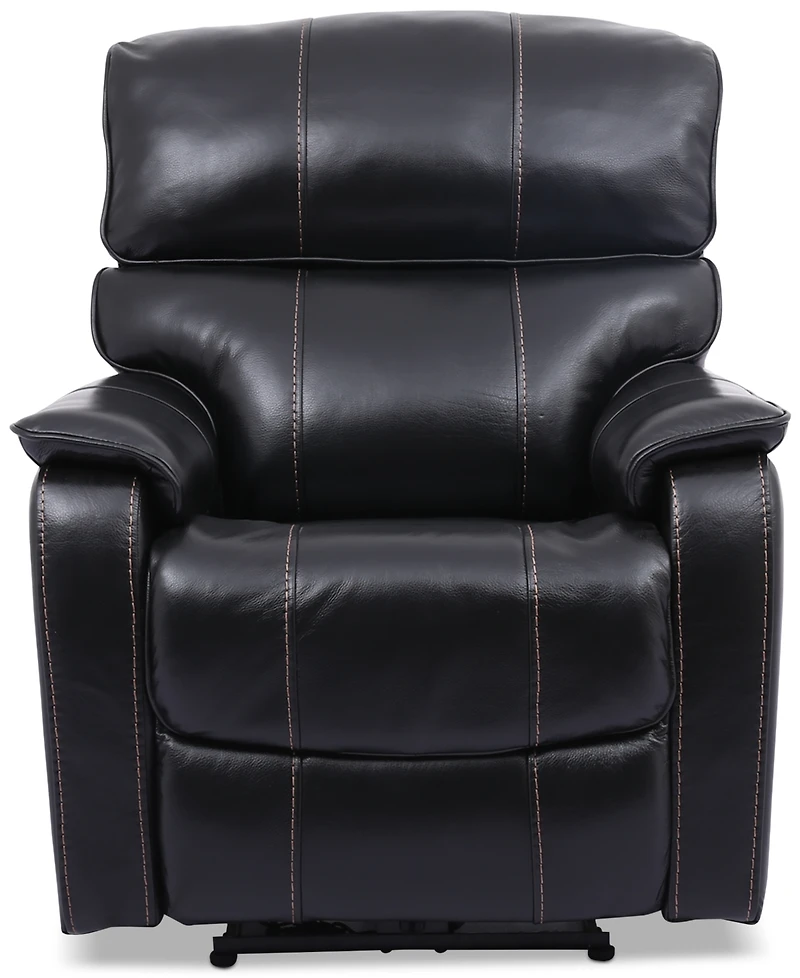 Hatherleigh 34" Leather Dual Power Recliner with Usb Outlet