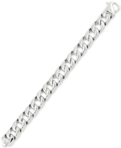 Legacy for Men by Simone I. Smith Large Curb Link Bracelet in Stainless Steel