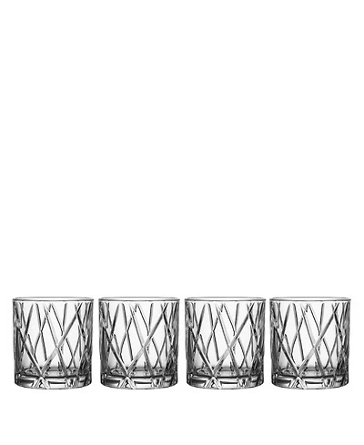 Orrefors City Double Old-Fashioned Glasses, Set of 4