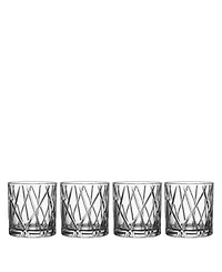 Orrefors City Double Old-Fashioned Glasses, Set of 4