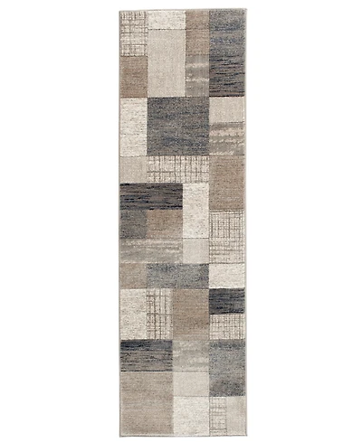 Mink Home Waterside Pier Multi 2'3" x 7'7" Runner Area Rug
