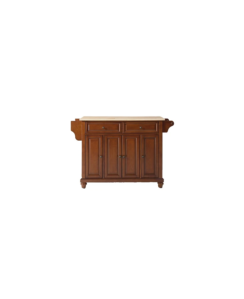 Cambridge Natural Wood Top Kitchen Island