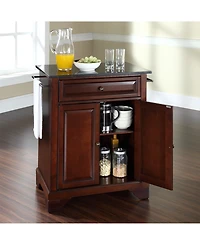 Lafayette Solid Granite Top Portable Kitchen Island