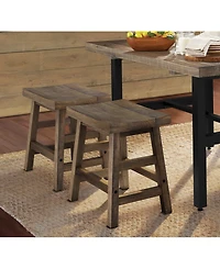 Pomona - Reclaimed Wood 20"H Barstool