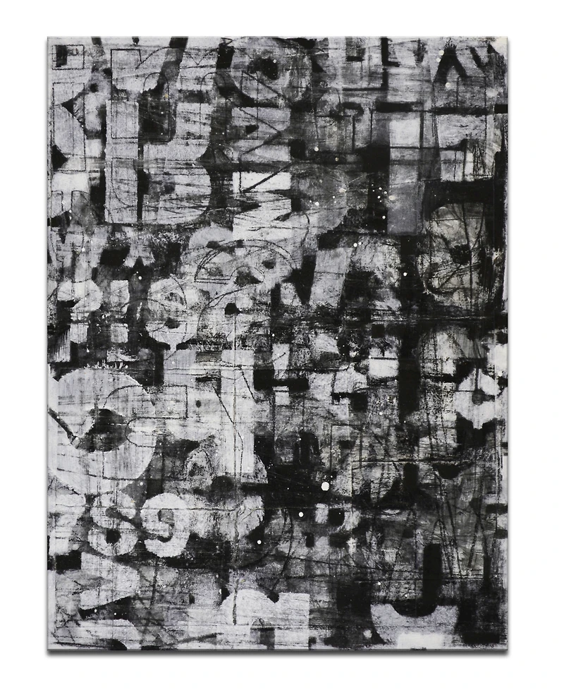 Ready2HangArt, 'Street Smart I' Abstract Canvas Wall Art, 40x30"