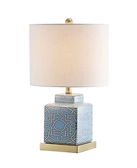 Jonathan Y Catherine 22" Ceramic,Metal Ginger Jar Led Table Lamp