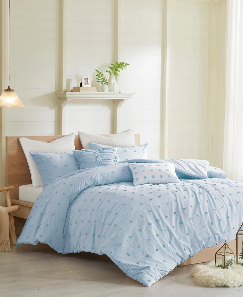 Intelligent Design Brooklyn Jacquard Cotton -Pc. Comforter Set