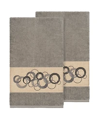 Linum Home Annabelle 2-Pc. Embellished Bath Towel Set