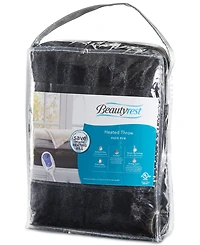 Beautyrest Duke Ribbed Electric Faux-Fur Throw, 50" x 70"