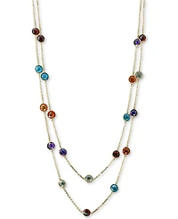Effy Multistone Long 43" Strand Necklace (28-9/10 ct. t.w.) in 14k Gold