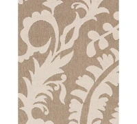 Closeout! Livabliss Alfresco Alf-9616 Camel 7'3" Round Area Rug, Indoor/Outdoor