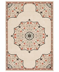 Closeout! Livabliss Alfresco Alf-9679 Burnt Orange 8'9" x 12'9" Area Rug, Indoor/Outdoor