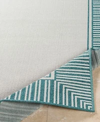 Livabliss Alfresco Alf 9680 Teal Area Rug Collection