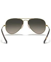 Ray-Ban Unisex Sunglasses, RB3025 Aviator Gradient