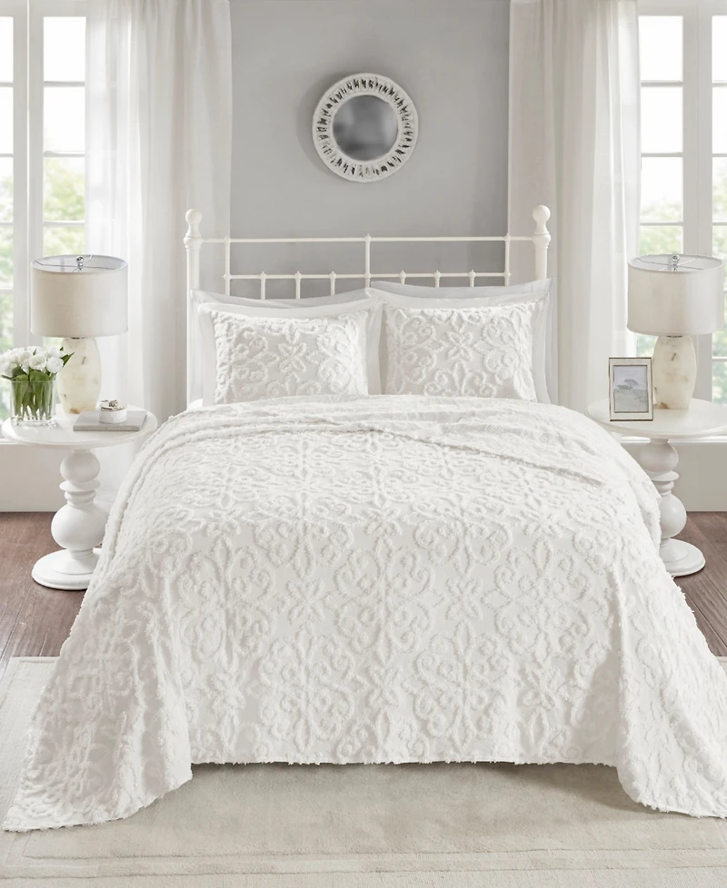 Madison Park Sabrina Tufted Chenille 3-Pc. Bedspread Set, Full/Queen