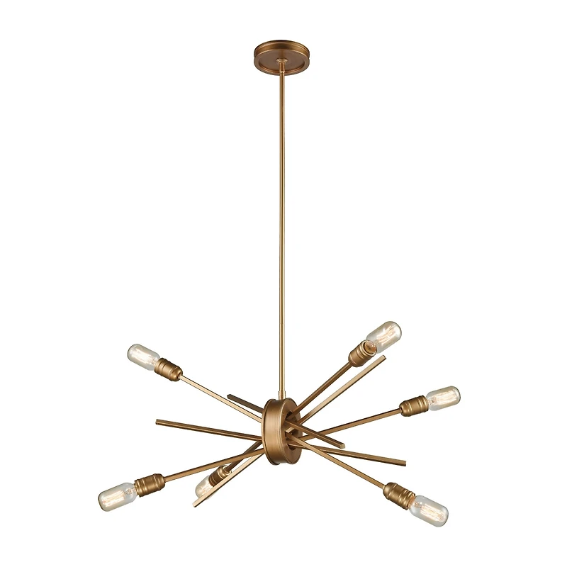 Xenia Light Chandelier in Matte Gold