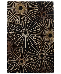 Livabliss Forum Fm-7090 Black 5' x 8' Area Rug