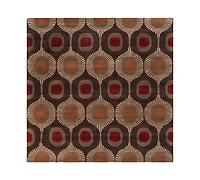 Livabliss Forum Fm-7170 Dark Brown 8' Square Area Rug