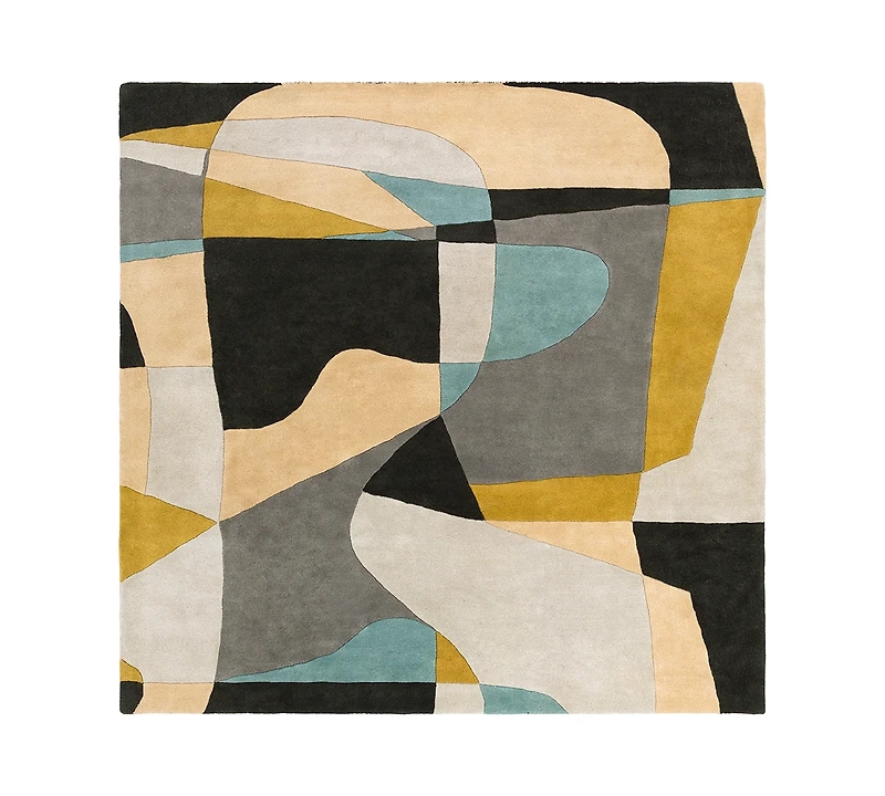 Livabliss Forum Fm-7194 Olive 6' Square Area Rug