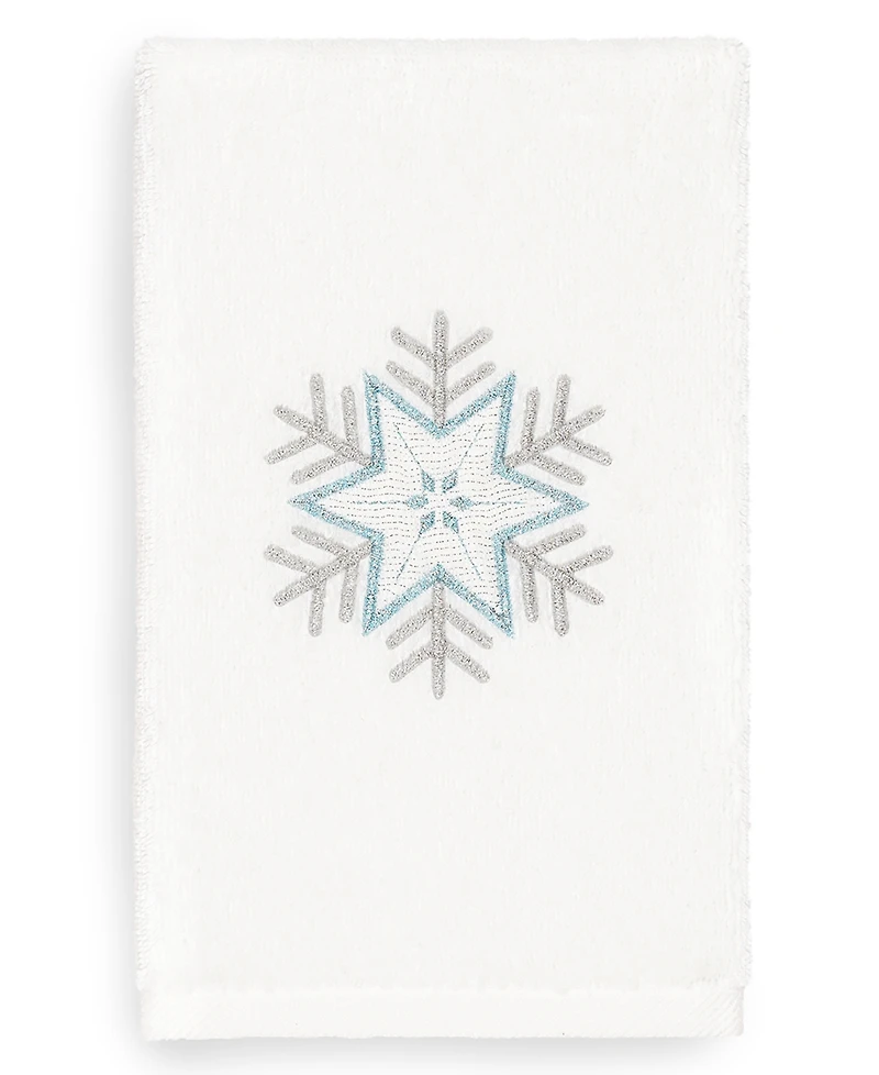 Linum Home Christmas Crystal 100% Turkish Cotton Hand Towel