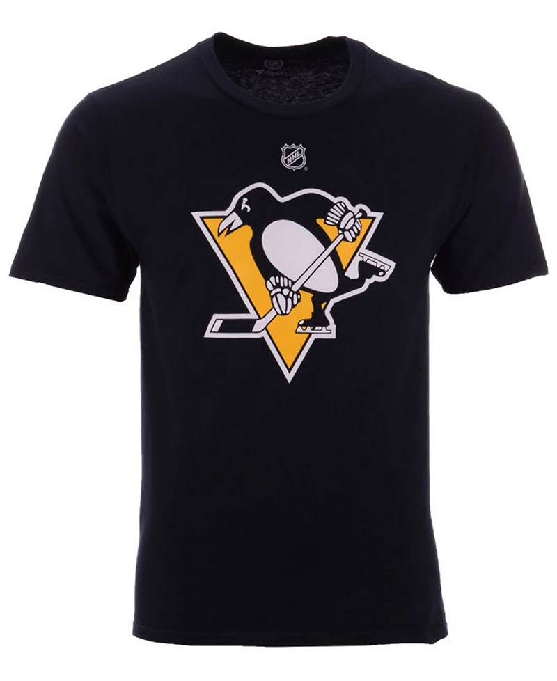 Majestic Men's Evgeni Malkin Pittsburgh Penguins Authentic Stack Name & Number T-Shirt
