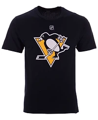 Majestic Men's Evgeni Malkin Pittsburgh Penguins Authentic Stack Name & Number T-Shirt