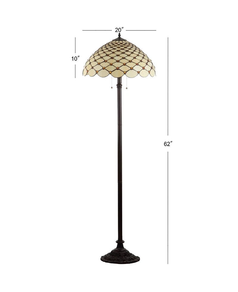Jonathan Y Lee Tiffany- Led Floor Lamp