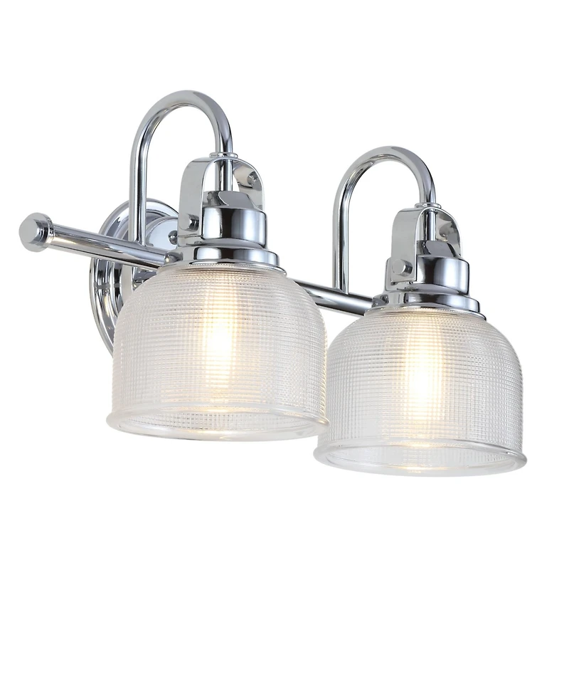 Jonathan Y Virginia 2-Light Metal, Glass Led Vanity Light