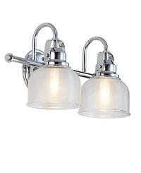 Jonathan Y Virginia 2-Light Metal, Glass Led Vanity Light