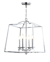 Jonathan Y Gloria 4-Light Metal Led Pendant