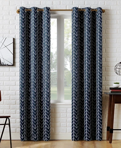 Kenwood Chevron Blackout Grommet Curtain Panel