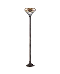 Jonathan Y Davis Tiffany- Torchiere Led Floor Lamp