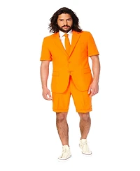 OppoSuits Men's Summer Suit - Shorts Suit - The Orange - Formal Party Clothing