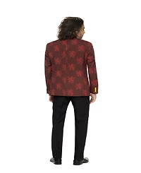 OppoSuits Men's Harry Potter Premium Halloween Costume - House Gryffindor Slim Fit Suit Includes Blazer, Pants and Tie