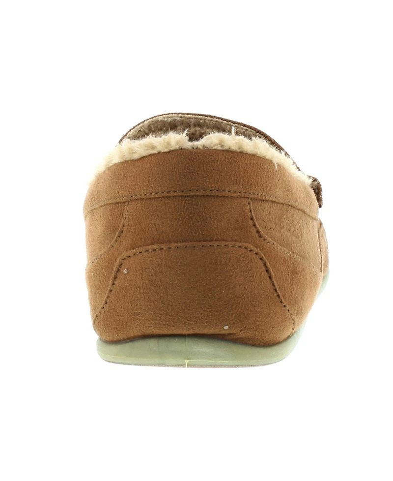 Slipperooz Men's Spun Indoor Outdoor S.u.p.r.o. Sock Cozy Moccasin Slipper