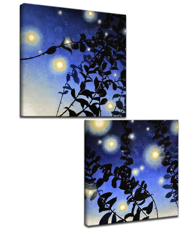 Ready2HangArt 'Fire Bugs I/Ii' 2 Piece Canvas Wall Art Set, 20x40"