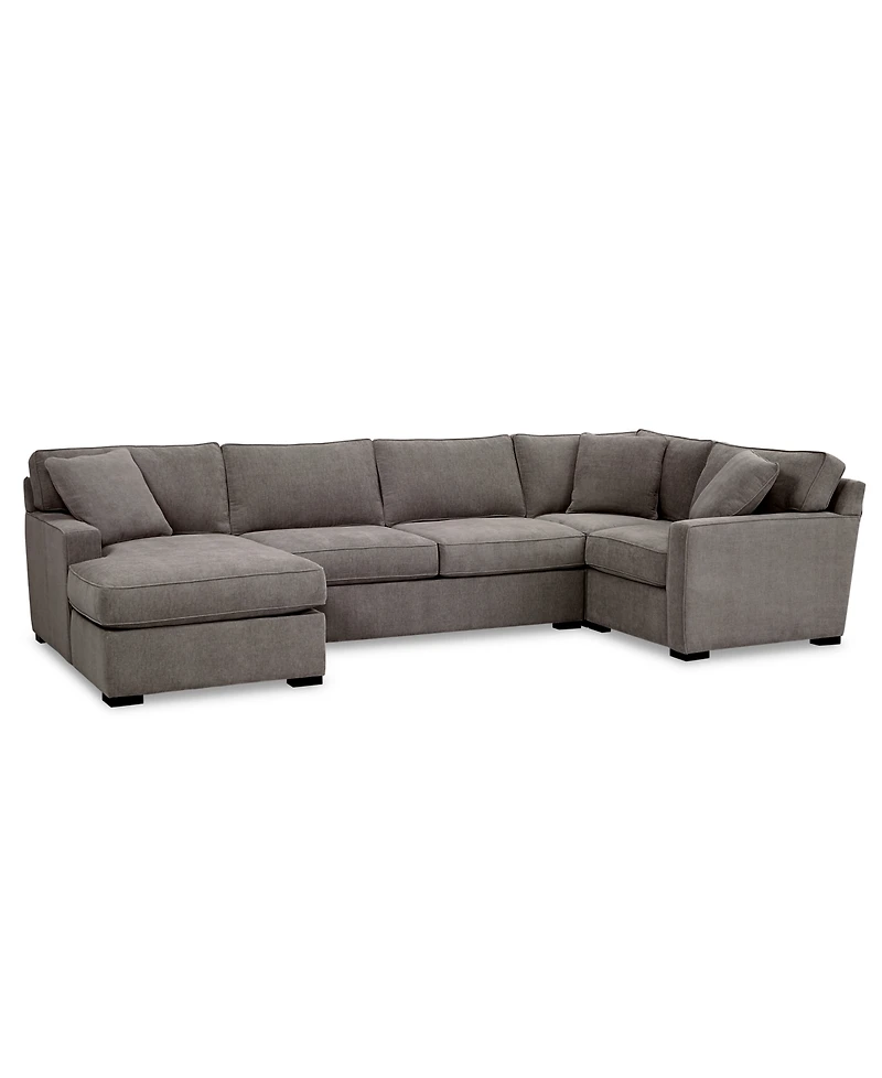 Radley -Pc. Fabric Chaise Sectional Sofa with Corner Piece