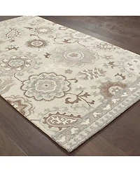 Oriental Weavers Craft 93005 Ivory/Gray 3'6" x 5'6" Area Rug