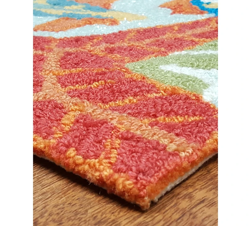 Liora Manne' Ravella 2256 Ocean Scene Blue 2'6" x 4' Indoor/Outdoor Area Rug