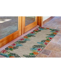 Liora Manne' Ravella 2280 Tropical Neutral 2' x 8' Indoor/Outdoor Runner Area Rug