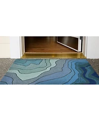 Liora Manne' Ravella 2267 Mykonos Blue 2' x 3' Indoor/Outdoor Area Rug