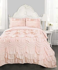 Lush Decor Kemmy Ruffled Quilt Sets