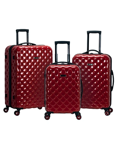 Rockland Quilt 3-Pc. Hardside Luggage Set