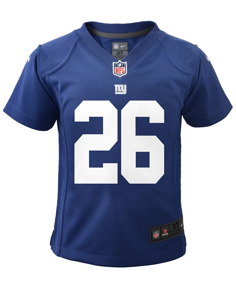 Nike Saquon Barkley New York Giants Game Jersey, Toddler Boys (2T-4T)