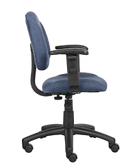 Boss Office Products Deluxe Posture Chair W/ Adjustable Arms