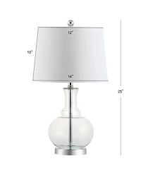 Jonathan Y Lavelle Glass Led Table Lamp, Set Of 2